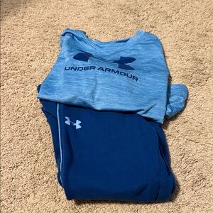 Under Armour Light and Dark Blue Sportswear Set